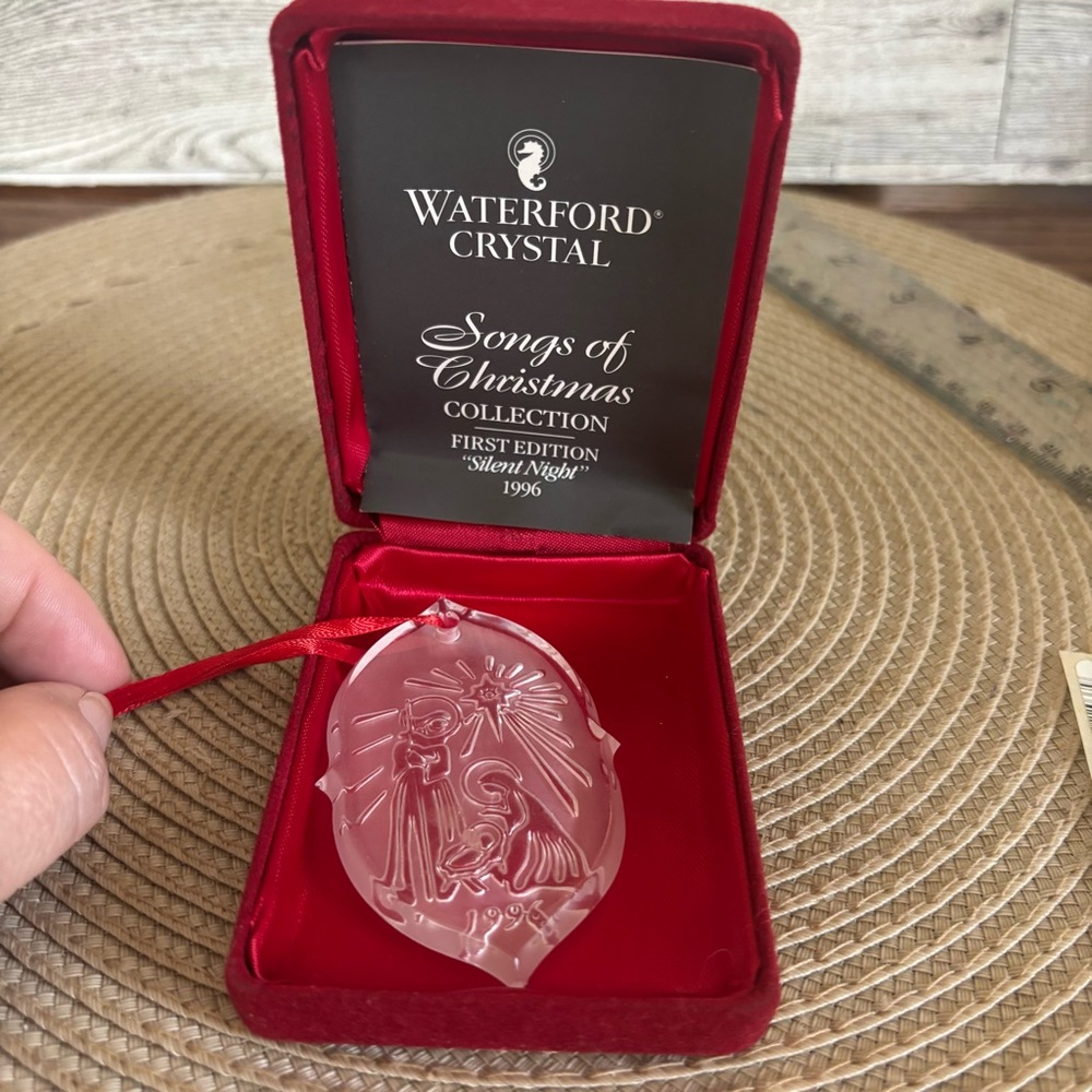 Waterford Crystal 1996 silent night Christmas Ornament